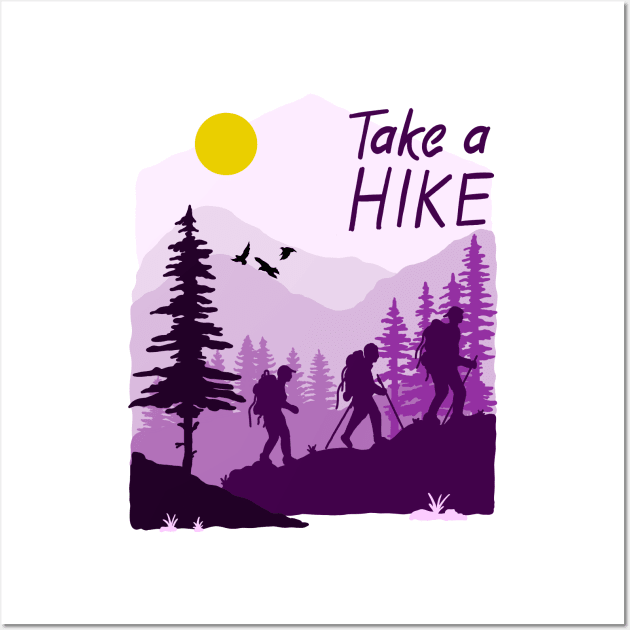 Take a Hike Wall Art by Tebscooler